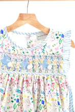 Floral easter bunny hand-smocked girl set - ARIA KIDS
