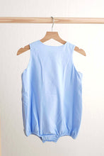 Blue easter cross hand-smokced boy bubble - ARIA KIDS