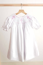 Pink easter cross hand-smocked girl dress - ARIA KIDS