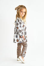 Leopard pumpkin print girl set - ARIA KIDS