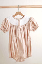 Khaki he is risen hand-smocked girl bubble - ARIA KIDS