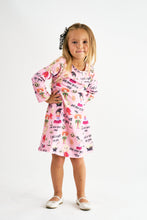 Pink halloween print dress - ARIA KIDS