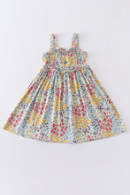 Platinum floral print strap girls dress - ARIA KIDS