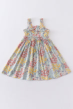 Platinum floral print strap girls dress - ARIA KIDS