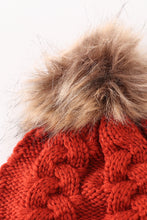 Caramel pompom cable beanie hat - ARIA KIDS