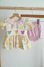 Sweet island character hand smocked bloomer set - ARIA KIDS