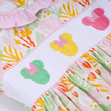 Sweet island character hand smocked ruffle pants set - ARIA KIDS