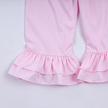 Sweet island character hand smocked ruffle pants set - ARIA KIDS
