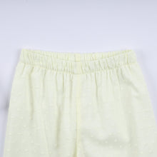 Mustard character hand smocked ruffle pants set - ARIA KIDS