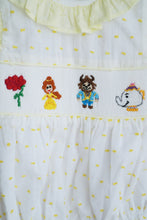 Mustard character hand smocked ruffle bubble - ARIA KIDS