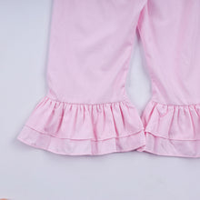 Mint christmas nutcracker hand smocked gingham ruffle pants set - ARIA KIDS