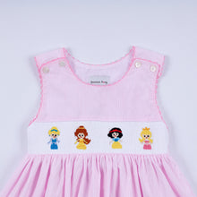 Pink princess hand smocked plaid dress - ARIA KIDS