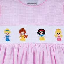 Pink princess hand smocked plaid dress - ARIA KIDS