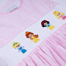 Pink princess hand smocked plaid dress - ARIA KIDS