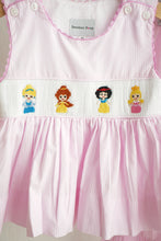 Pink princess hand smocked plaid ruffle pants set - ARIA KIDS