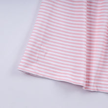 Pink candy cane bow hand smocked ruffle dress - ARIA KIDS