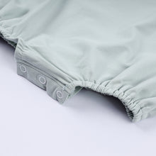Sage cow hand smocked bubble - ARIA KIDS
