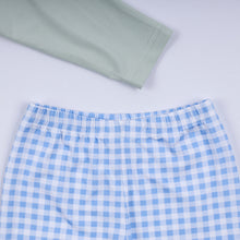 Sage cow hand smocked gingham pants set - ARIA KIDS