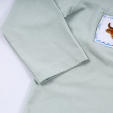 Sage cow hand smocked gingham pants set - ARIA KIDS