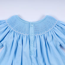 Blue nativity hand smocked bloomer set - ARIA KIDS