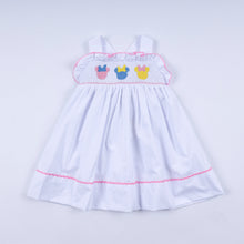 White character ruffle dress - ARIA KIDS