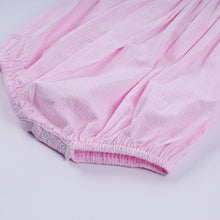Red character hand smocked plaid ruffle bubble - ARIA KIDS