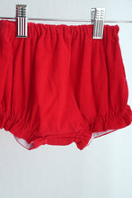 Red christmas tree hand smocked bloomer set - ARIA KIDS