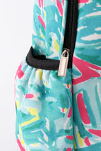 Green lily print backpack bag - ARIA KIDS