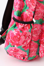 Rose print backpack bag - ARIA KIDS