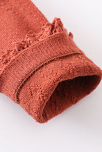 Caramel Knit lace knee high socks - ARIA KIDS