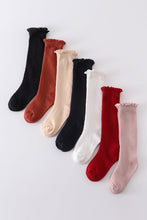 Black Knit lace knee high socks - ARIA KIDS