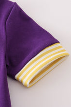 Purple gold I love LSU applique bubble - ARIA KIDS