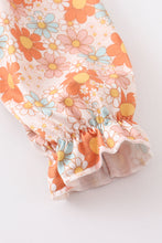 Mustard floral print girl set - ARIA KIDS