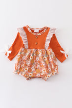 Floral print ruffle girl bubble - ARIA KIDS