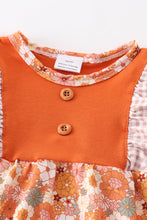 Floral print ruffle girl bubble - ARIA KIDS
