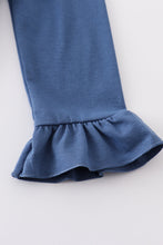 Blue owl french knot dress - ARIA KIDS