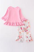 Pink cow applique girl set - ARIA KIDS