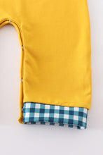 Mustard cow applique boy romper - ARIA KIDS