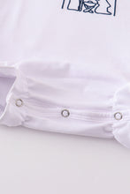 White nativity embroidery girl bubble - ARIA KIDS