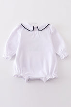White nativity embroidery girl bubble - ARIA KIDS