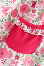 Pink valentine's day print ruffle dress - ARIA KIDS