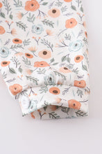 Coral floral print ruffle dress - ARIA KIDS