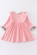 Pink valentine's day leopard heart dress - ARIA KIDS