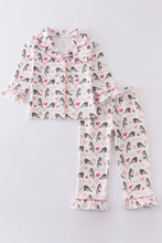 Valentine's day heart print girl pajamas set - ARIA KIDS