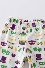 Mardi Gras embroidery boy pajamas set