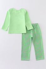 Green train clover embroidery boy set - ARIA KIDS