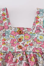 Pink floral print bubble - ARIA KIDS
