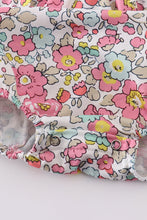 Pink floral print bubble - ARIA KIDS