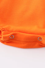 Orange florida french knot ruffle girl bubble - ARIA KIDS