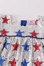 Patriotic star sequins dress